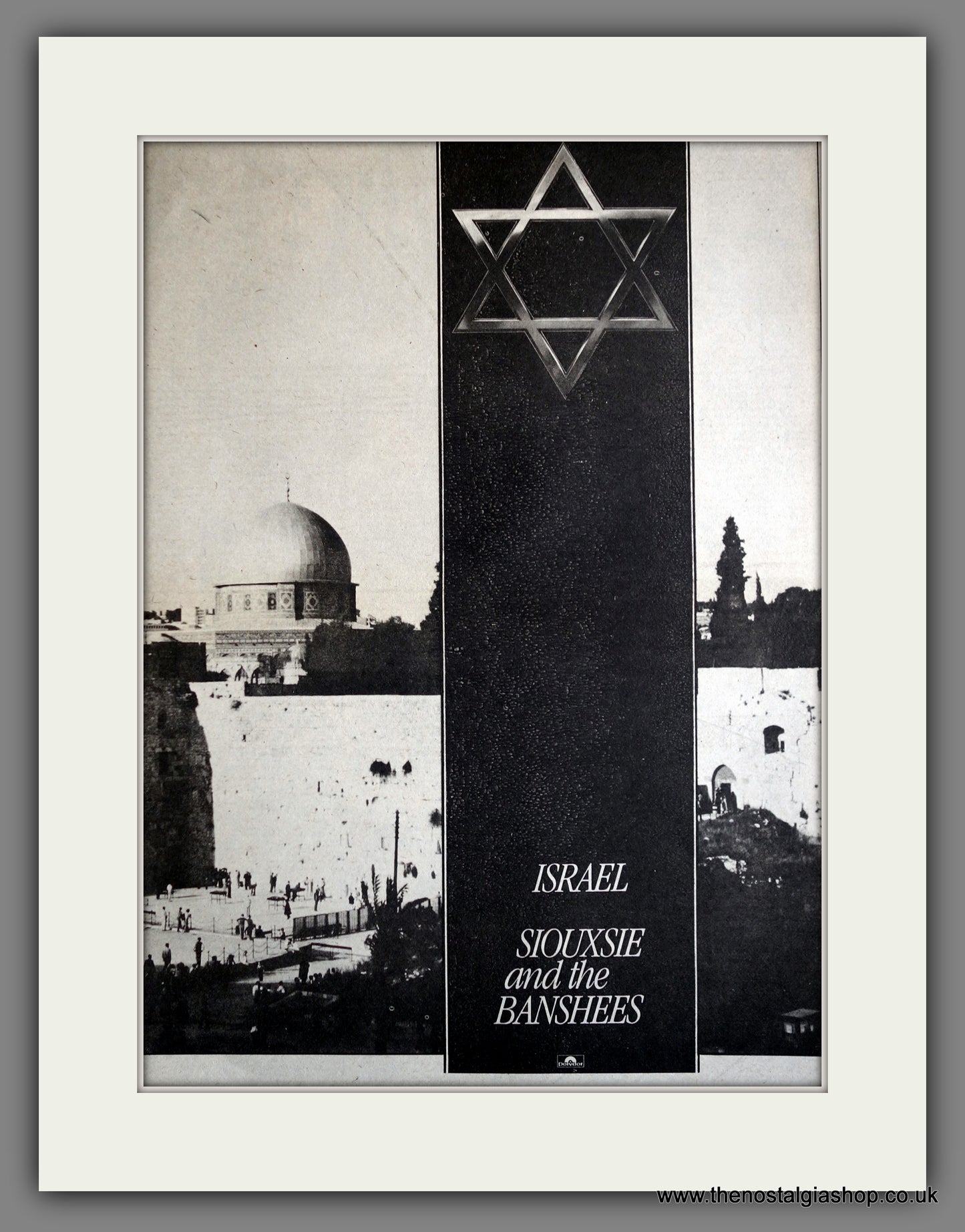 Siouxsie And The Banshees. Israel. 1980 Large Original Advert (ref AD15306)