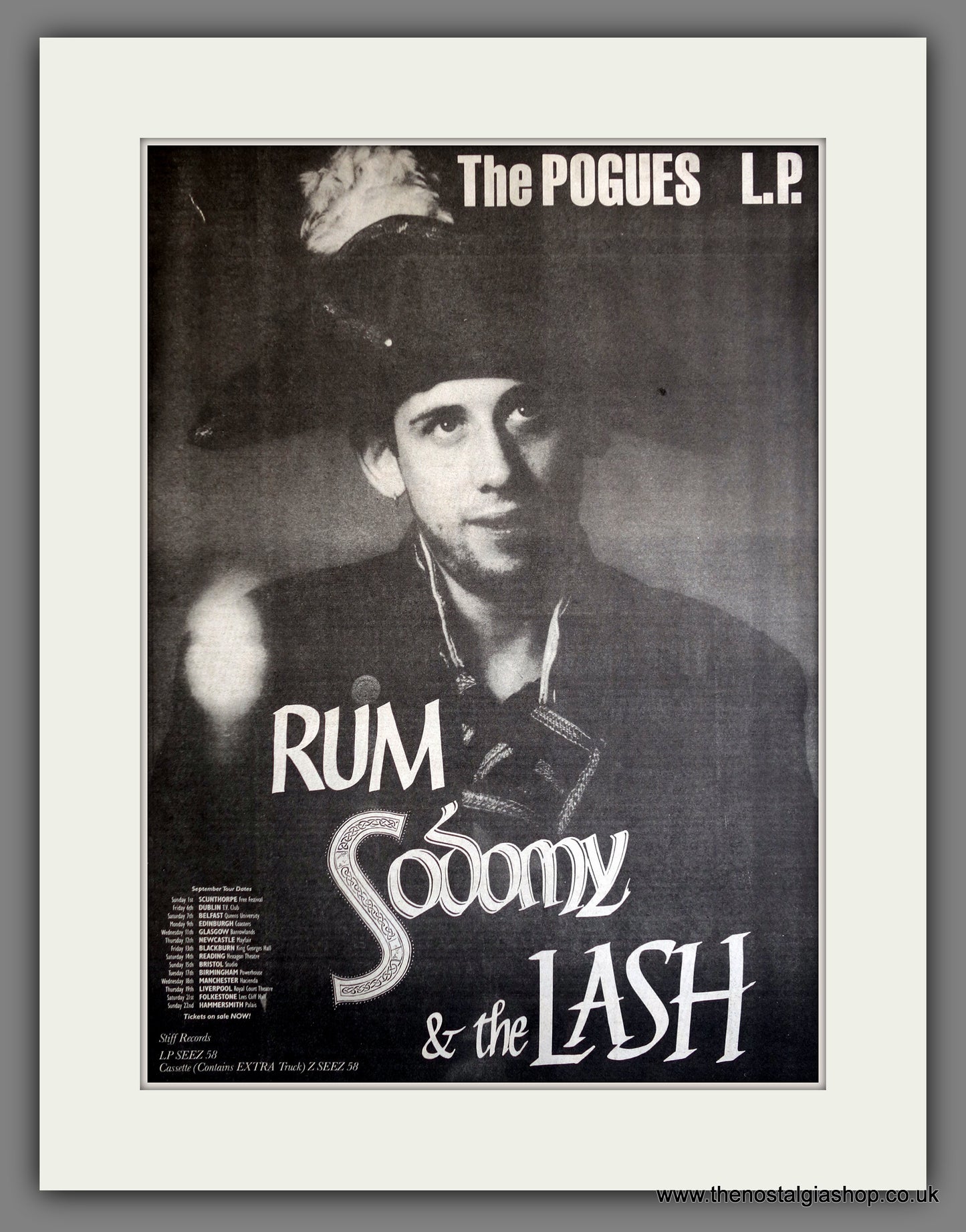 Pogues (The) Rum Sodomy and the Lash. 1985 Large Original Advert (ref AD15307)