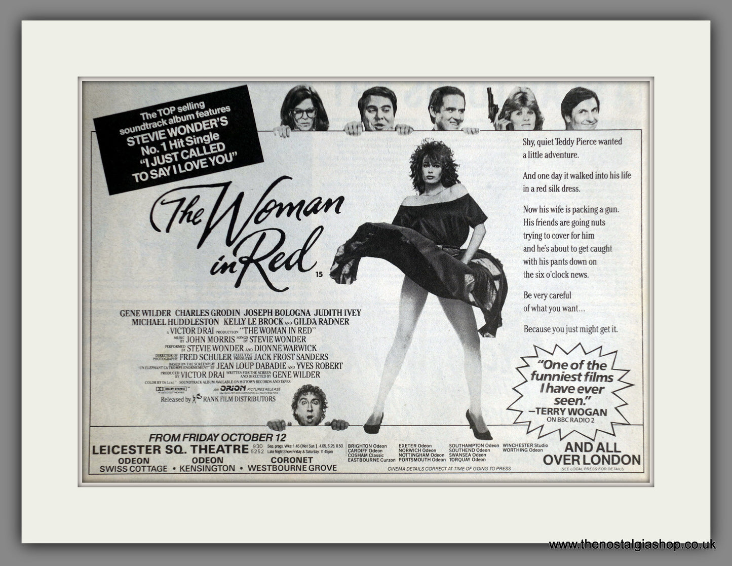 The Woman In Red 1984 Original  Advert (ref AD60777)