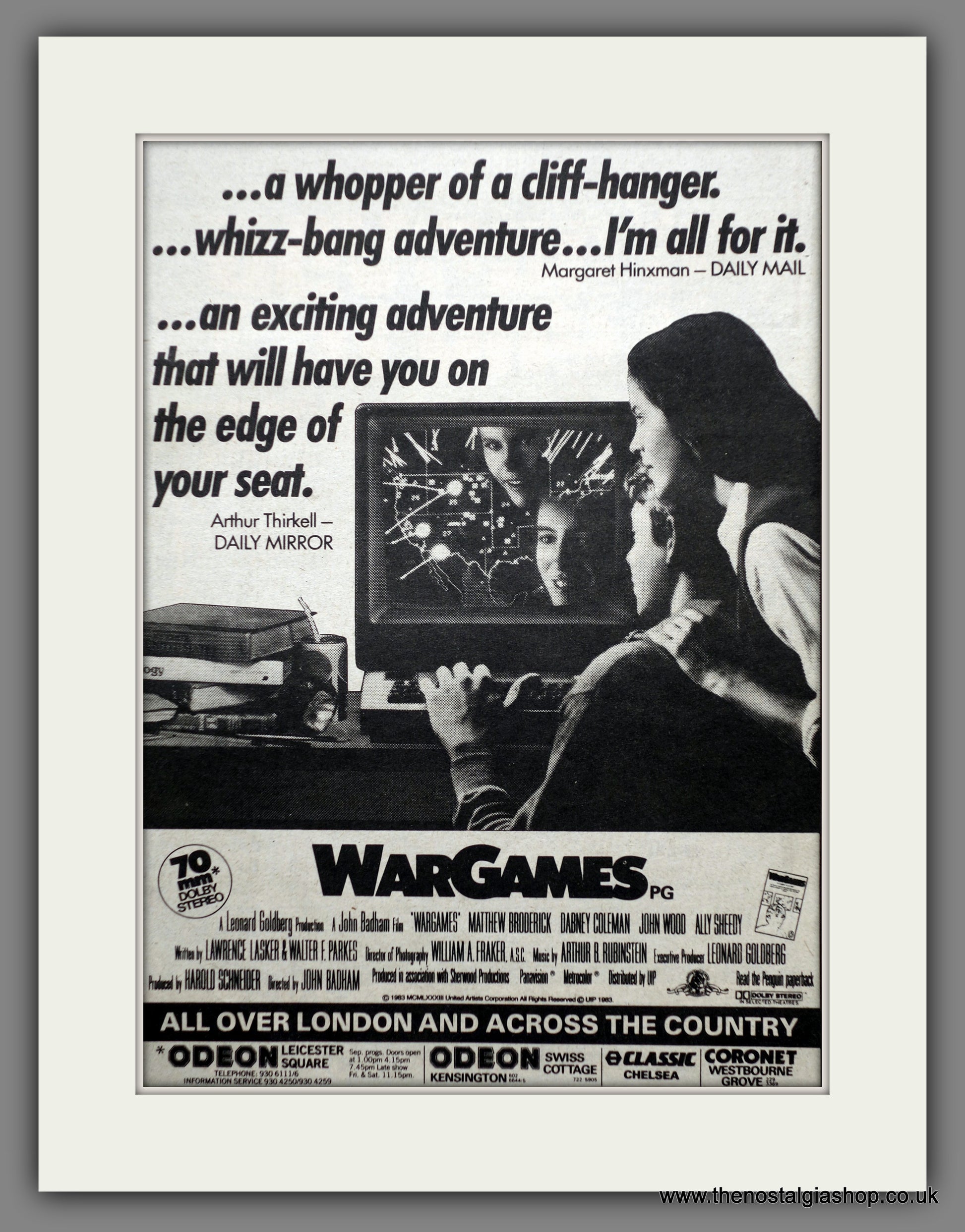 Wargames 1983 Original Advert (ref AD60779) – The Nostalgia Shop