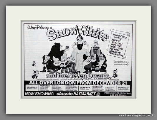 Snow White. 1981 Original Advert (ref AD60802)