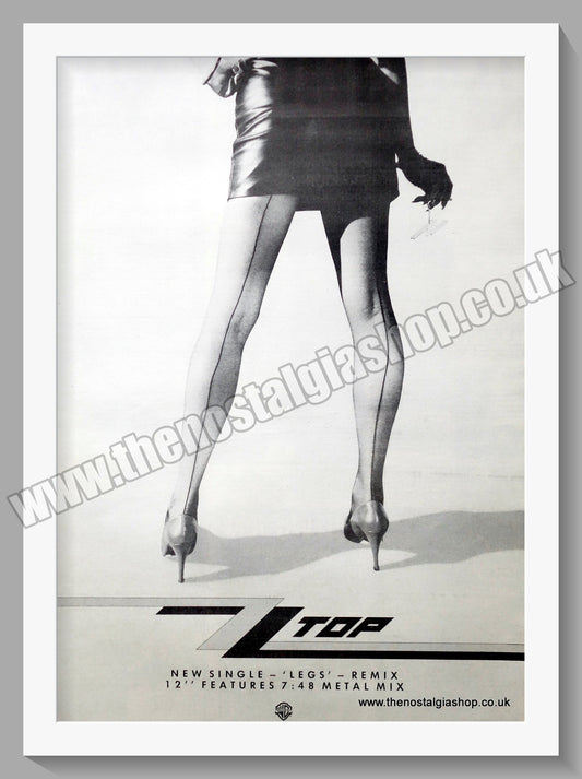 ZZ Top Legs. 1985 Large Original Advert (ref AD15385)