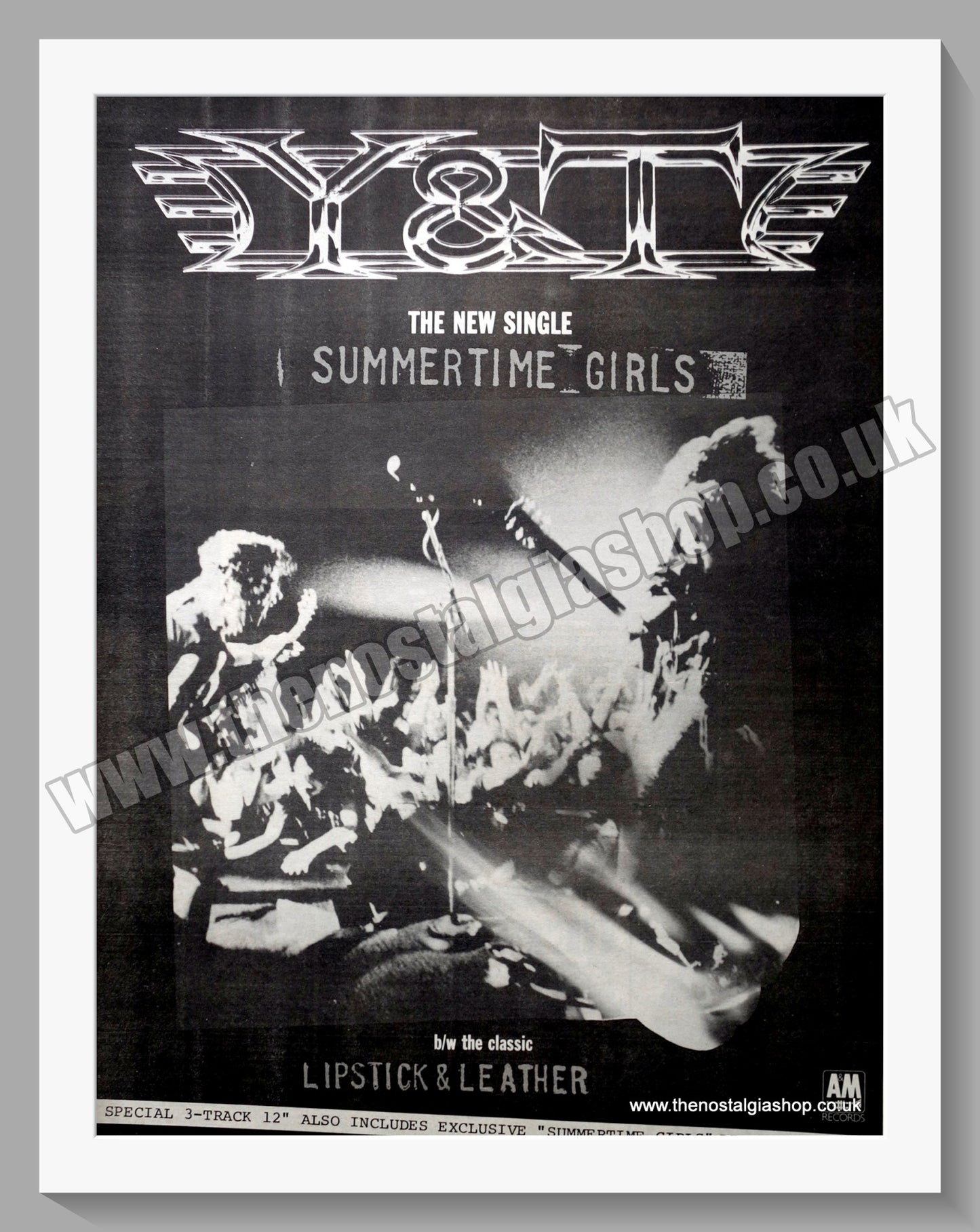 Y&T Summertime Girls. 1985 Large Original Advert (ref AD15390)