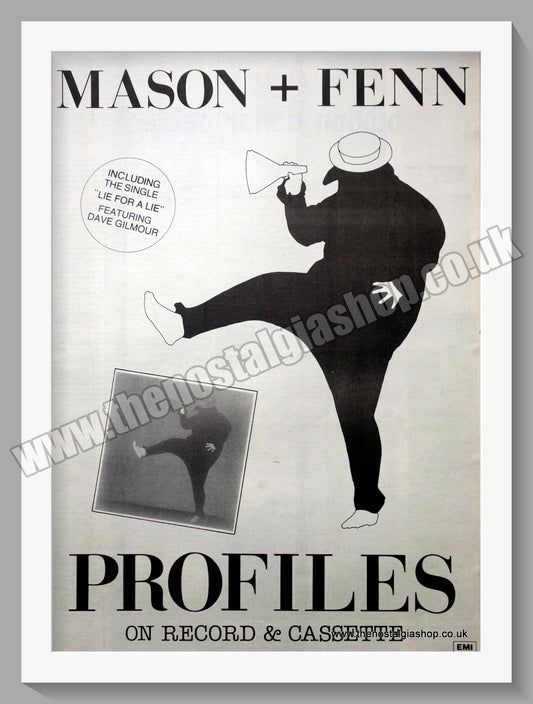 Mason & Fenn Profiles. 1985 Large Original Advert (ref AD15391)