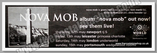 Nova Mob Album. 1994 Large Original Advert (ref AD15408)