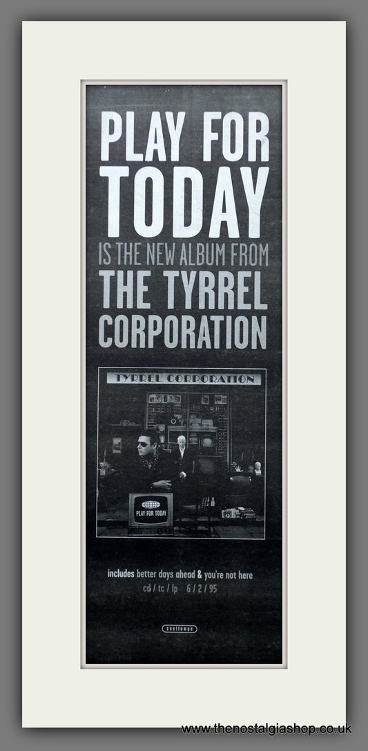 The Tyrrel Corporation. Play For Today. Vintage Advert 1995  (ref AD200332)