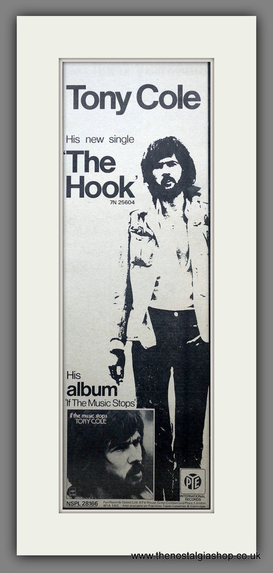 Tony Cole. The Hook. Vintage Original Advert 1973  (ref AD200355)