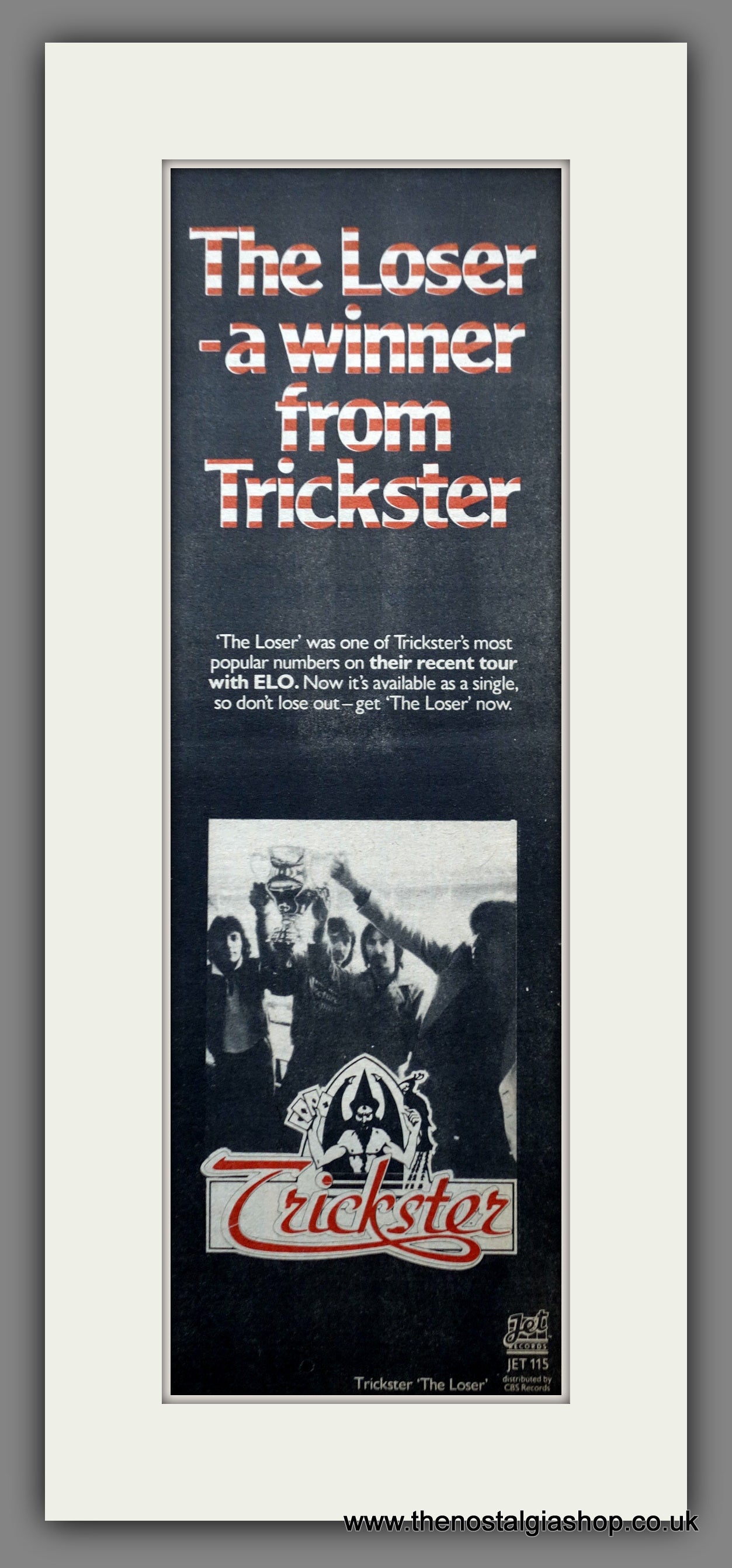 Trickster. The Loser. Vintage Original Advert 1978  (ref AD200361)