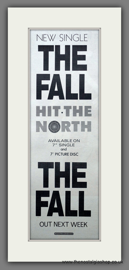 The Fall. Hit The North. Vintage Original Advert 1987  (ref AD200371)