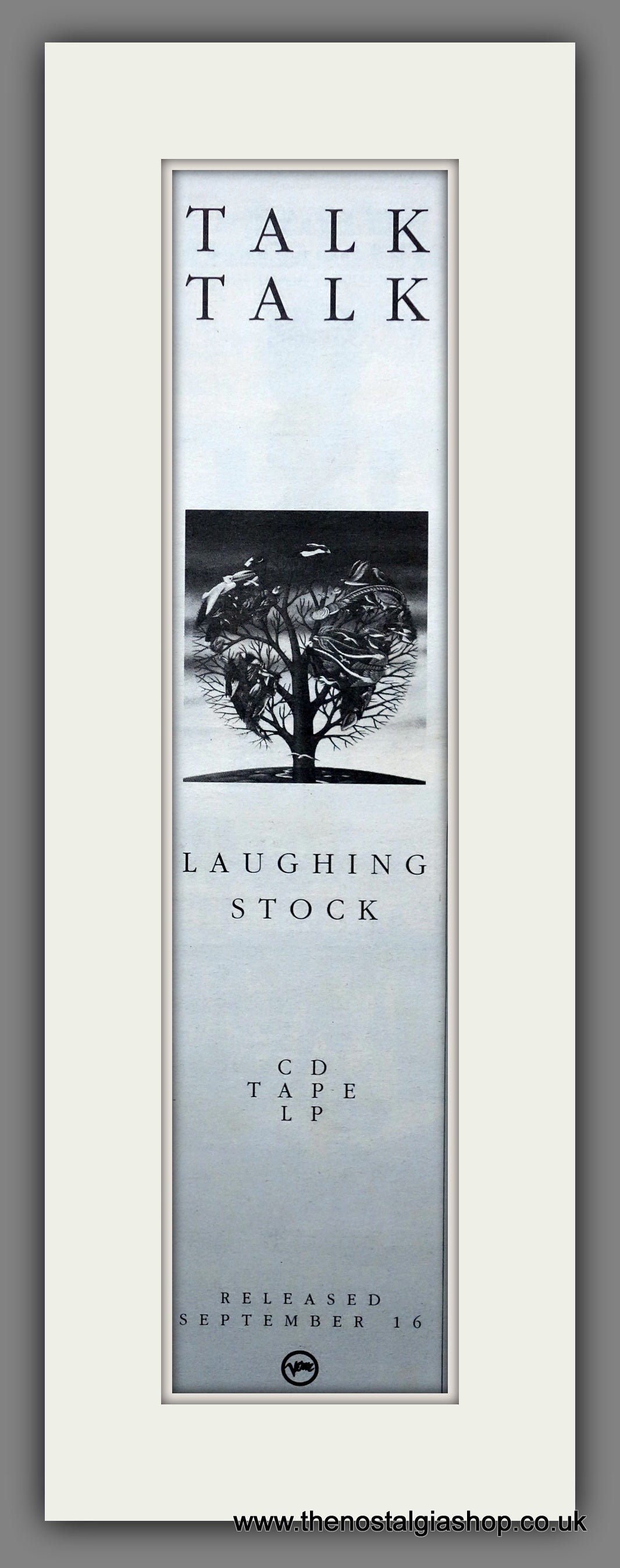 Talk Talk. Laughing Stock. Vintage Original Advert 1991  (ref AD200376)