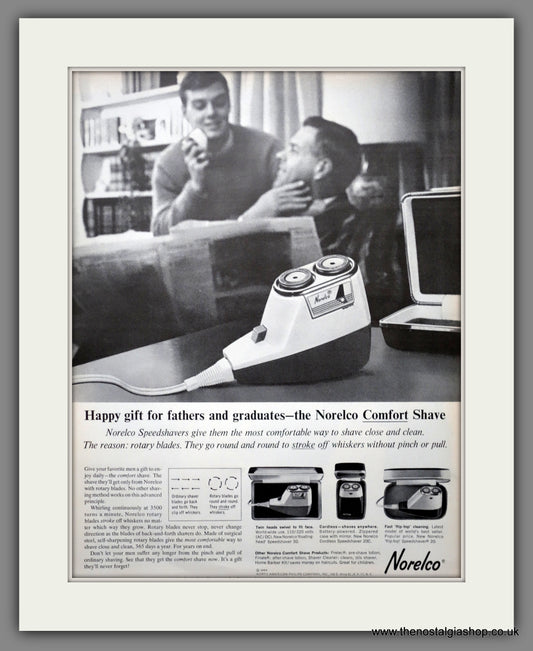 Norelco Comfort Shave. Large Original Advert 1964 (ref AD300935)