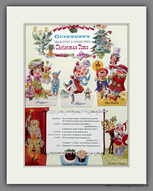 Guinness Christmas Time Characters. 1951 Original Advert  (ref AD60832)