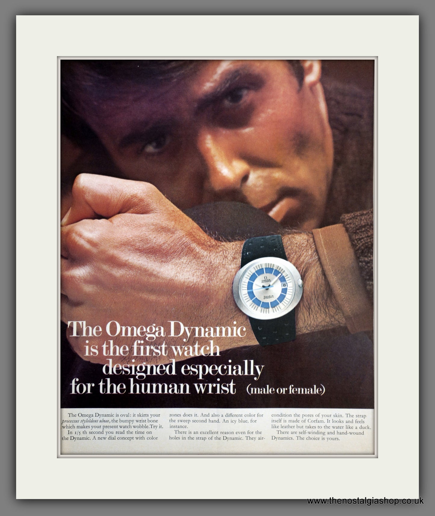 Omega Dynamic Watches. Original Advert 1970 (ref AD301176)