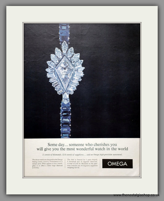 Omega Watches.  Original Advert 1962 (ref AD301293)