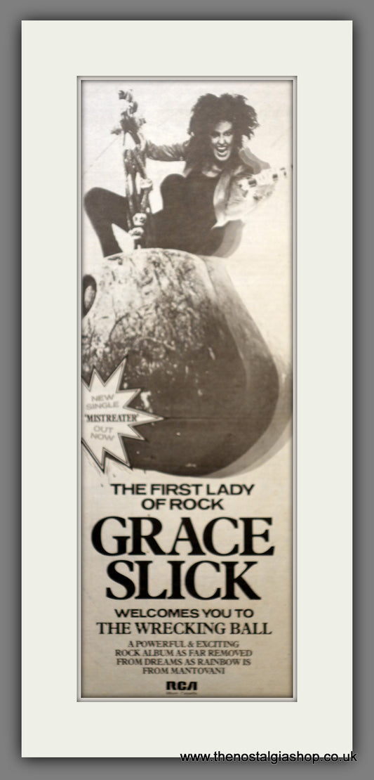 Grace Slick Mistreater.  Original Advert 1981 (ref AD200541)