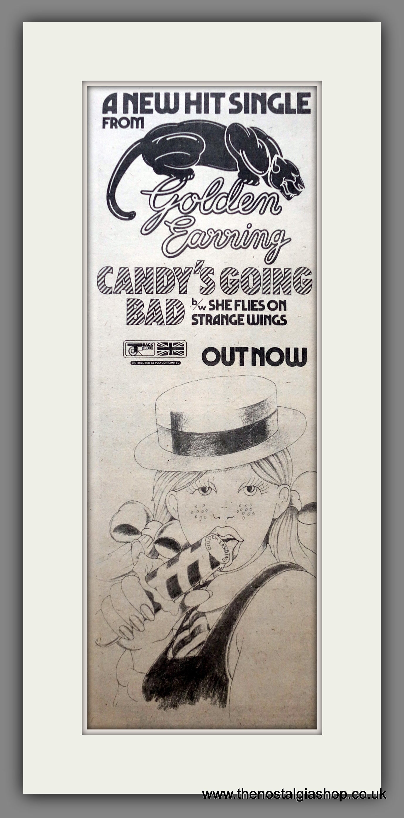 Golden Earring Candy's Going Bad.  Original Advert 1974 (ref AD200564)