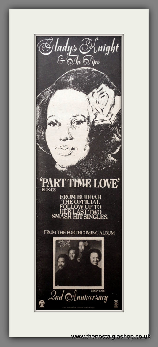 Gladys Knight & The Pips Part Time Lover.  Original Advert 1975 (ref AD200575)