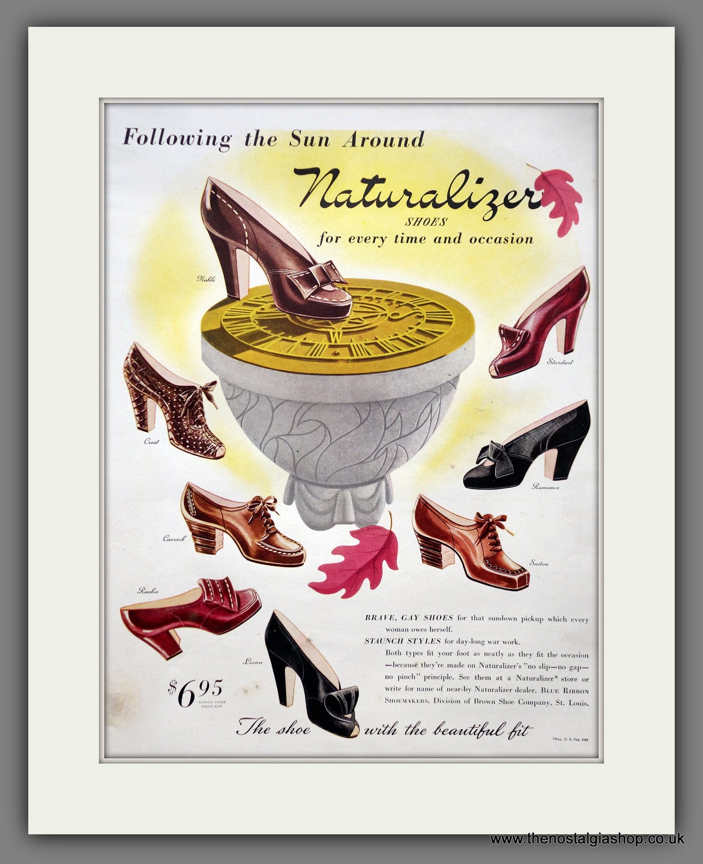 Naturalizer Shoes. Original advert 1942 (ref AD301109)