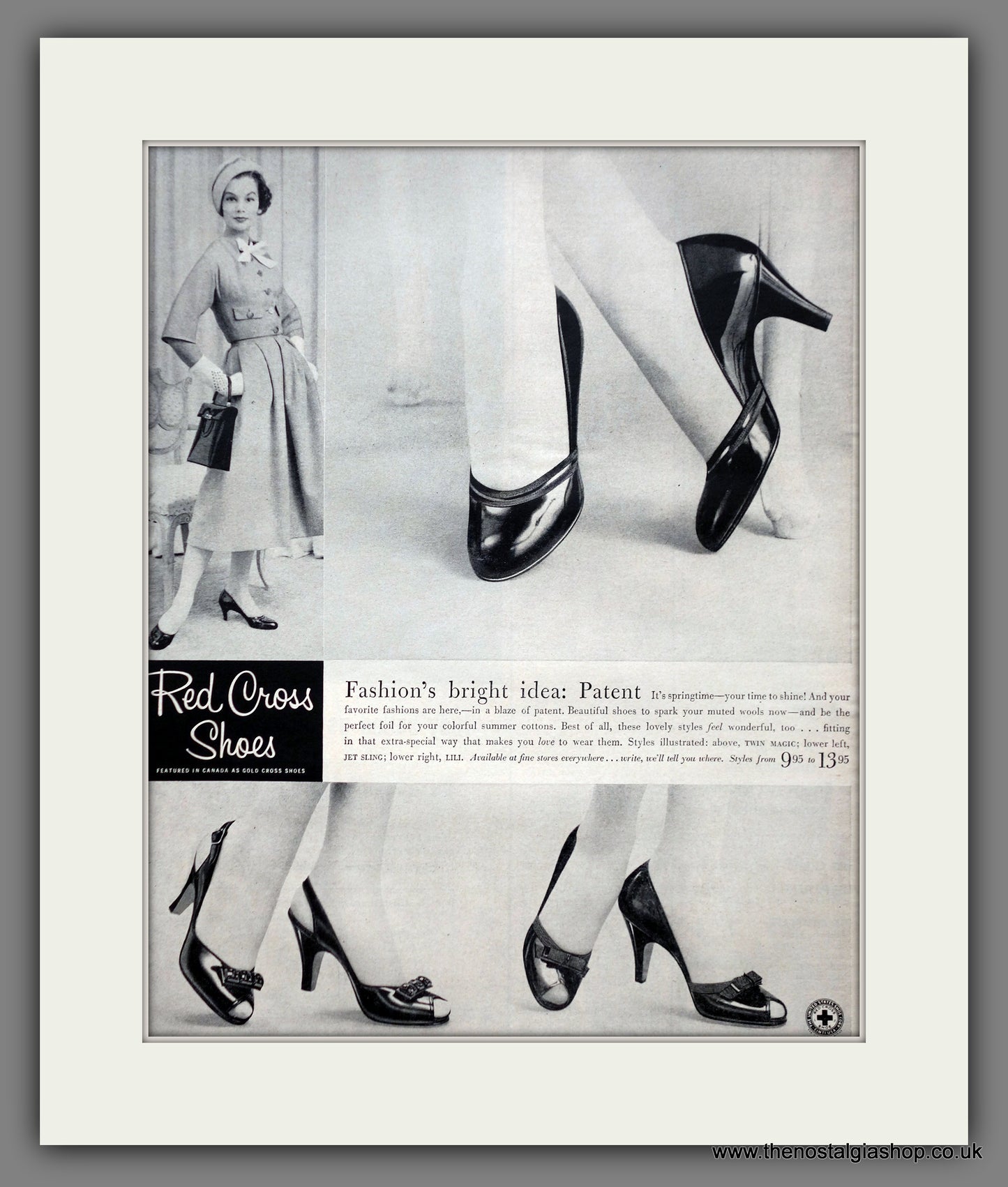 Red Cross Shoes. Original advert 1957 (ref AD301111)