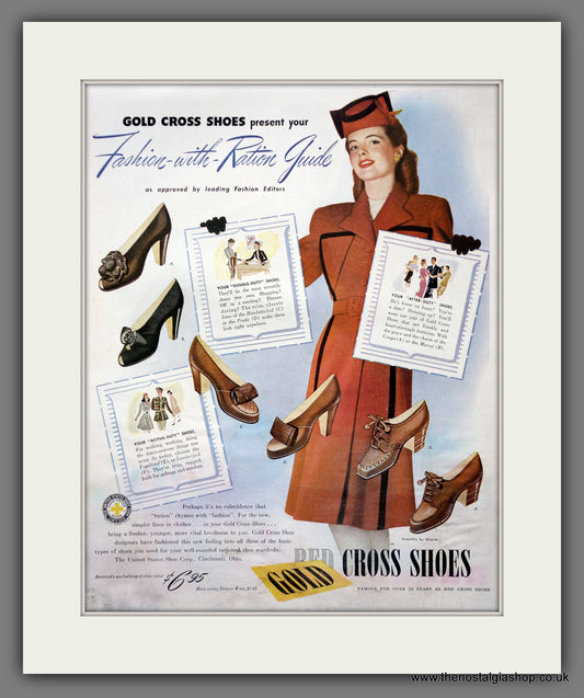 Red Cross Shoes. Original advert 1943 (ref AD301112)