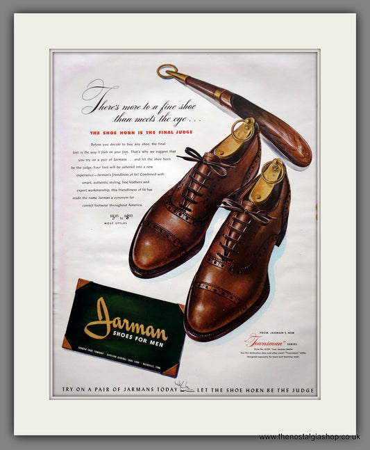 Jarman Shoes For Men. Original Advert 1942 (ref AD301123)