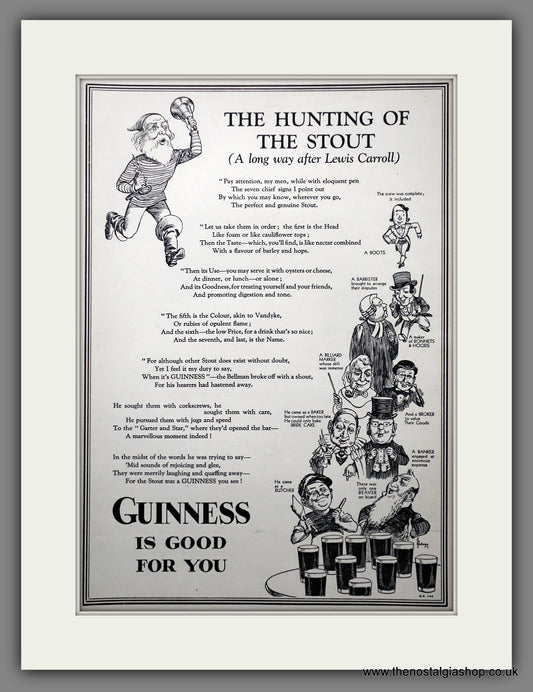 Guinness Hunting of the Stout. Original Advert 1931 (ref AD301058)