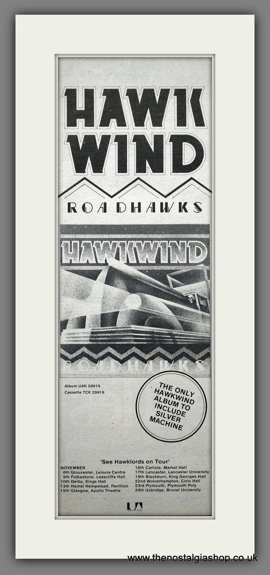 Hawkwind Road Hawks.  Original Advert 1978 (ref AD200588)