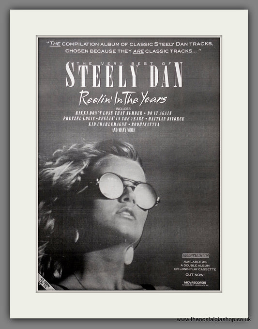 Steely Dan Reelin' In The Years. Original Advert 1985 (ref AD15593)