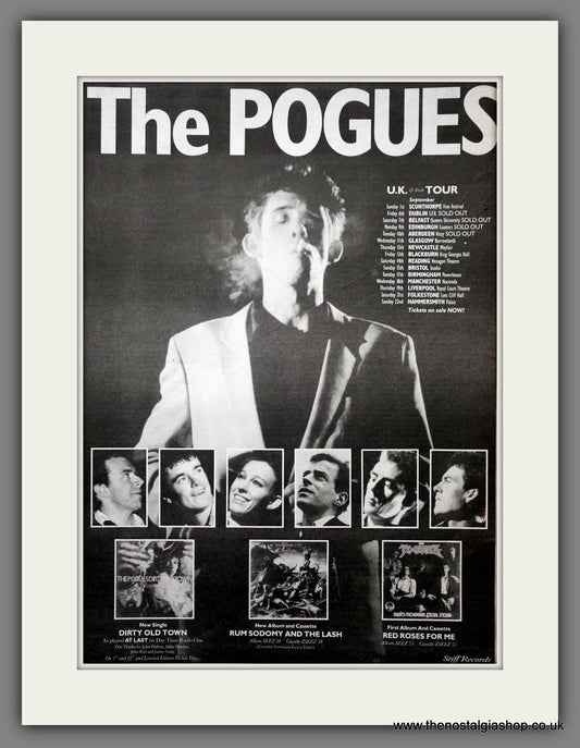 Pogues (The) UK Tour Dates. Original Advert 1985 (ref AD15599)