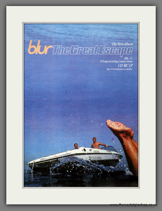 Blur The Great Escape. Original Advert 1995 (ref AD15600)