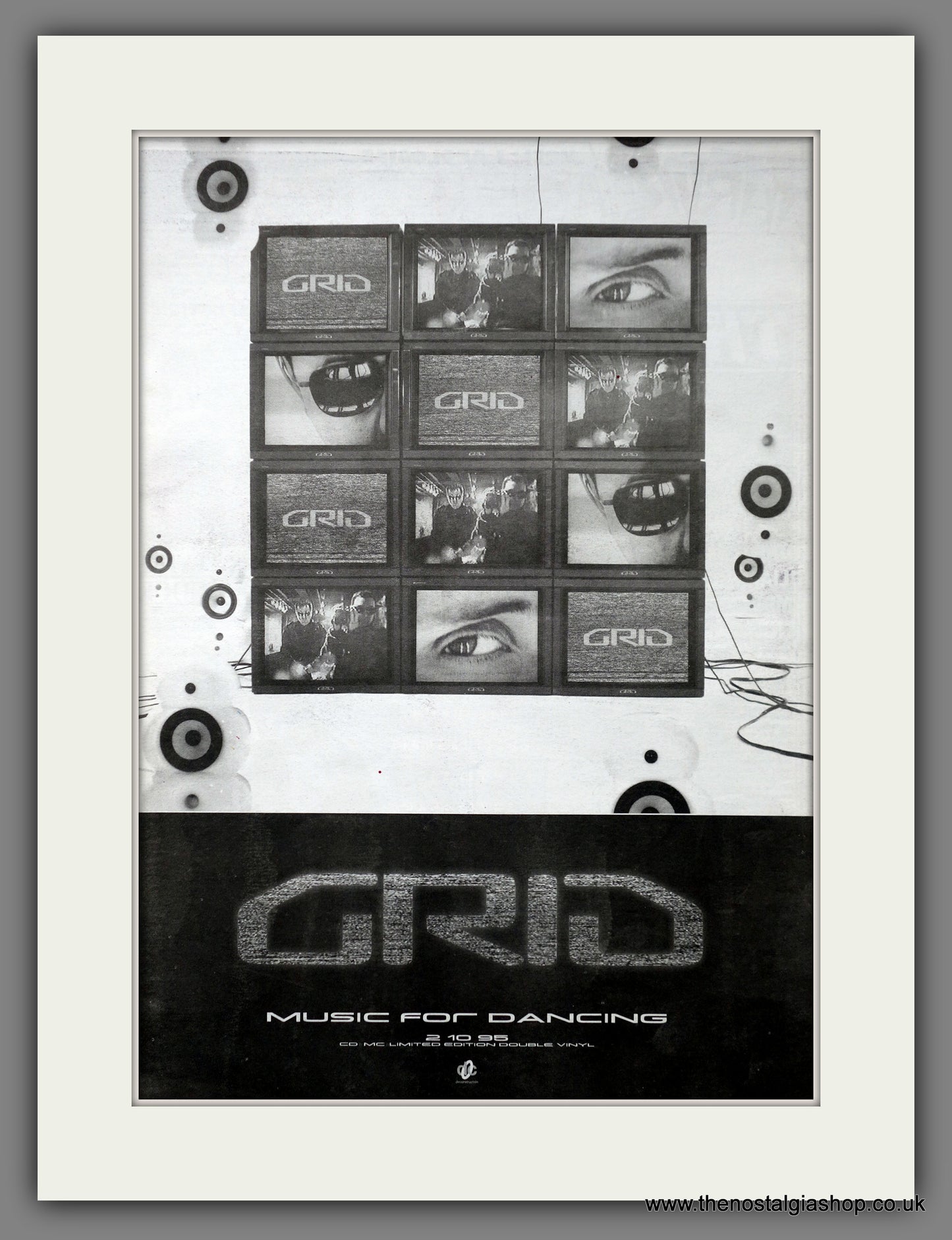 Grid Music For Dancing. Original Advert 1995 (ref AD15606)