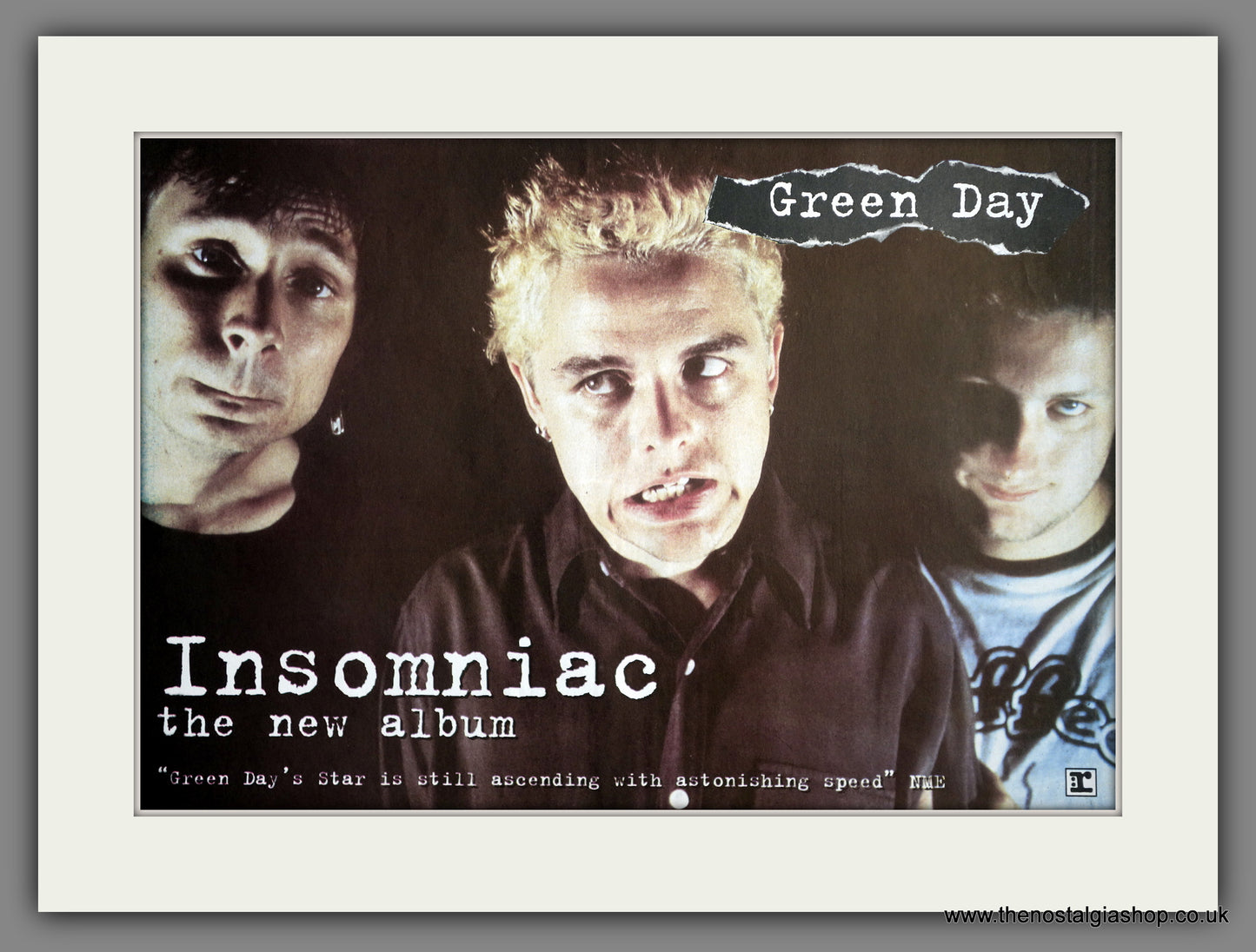 Green Day Insomniac. Original Advert 1995 (ref AD15610)