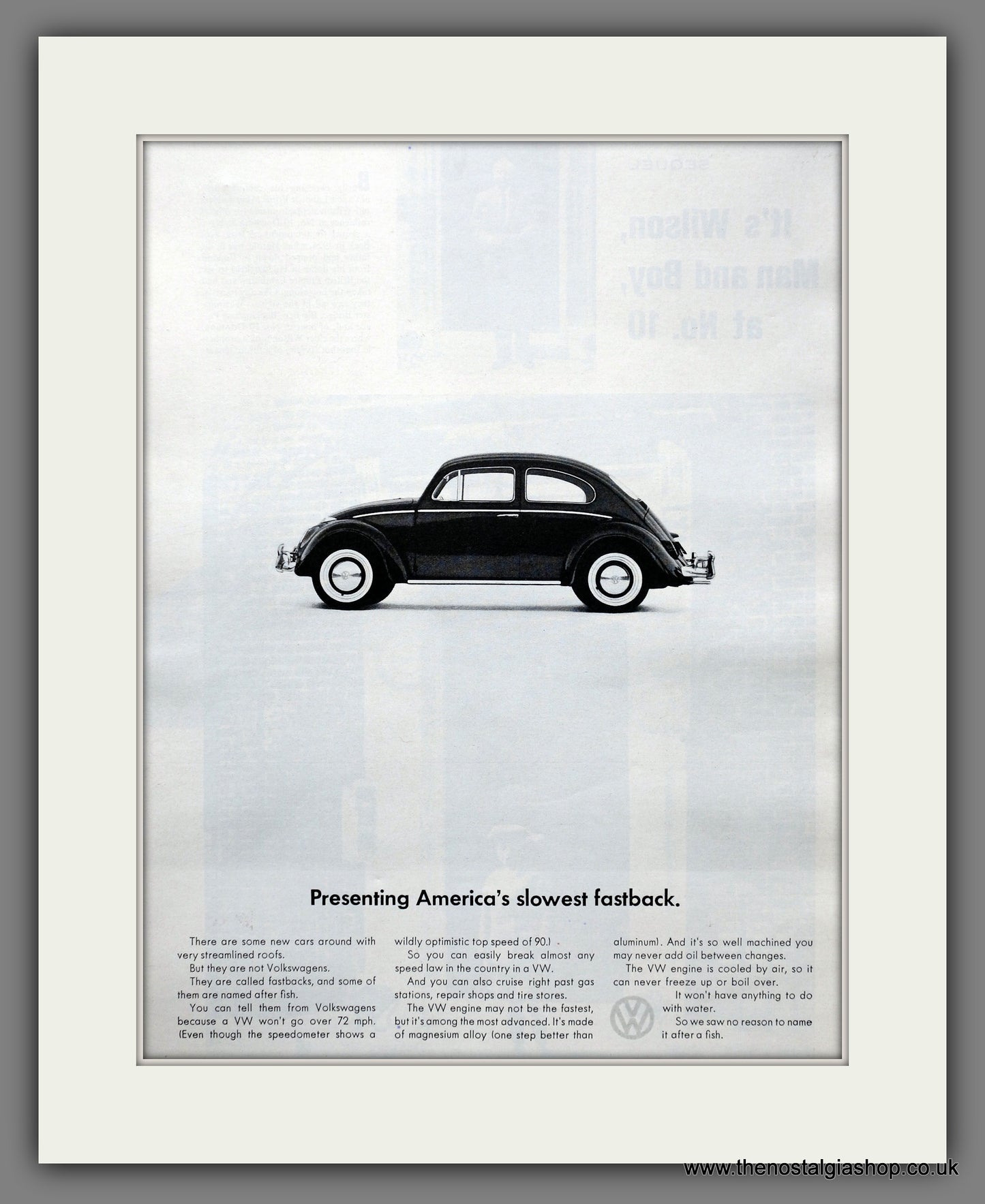 Volkswagen Beetle. 1964 Large Original Advert (ref AD301146)