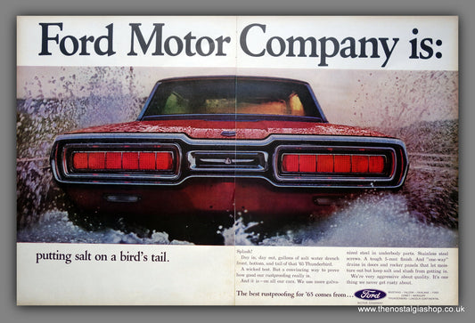 Ford Motor Company. Ford Thunderbird. Original American Advert 1964 Unmounted. (ref AD301192)