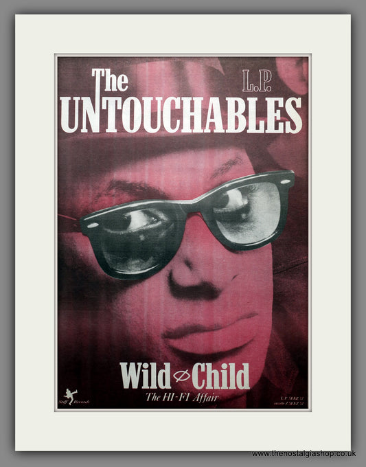 Untouchables (The) Wild Child. Original Advert 1985 (ref AD15458)