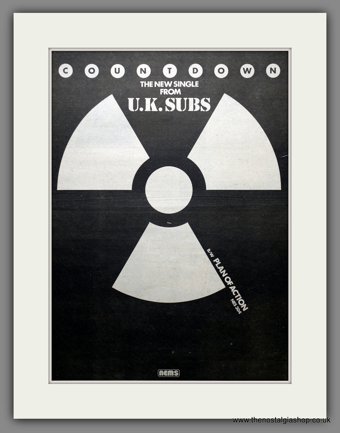 Uk Subs Countdown. Original Advert 1981 (ref AD15487)