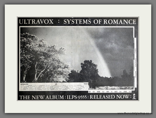 Ultravox  Systems Of Romance. Original Advert 1978 (ref AD15507)