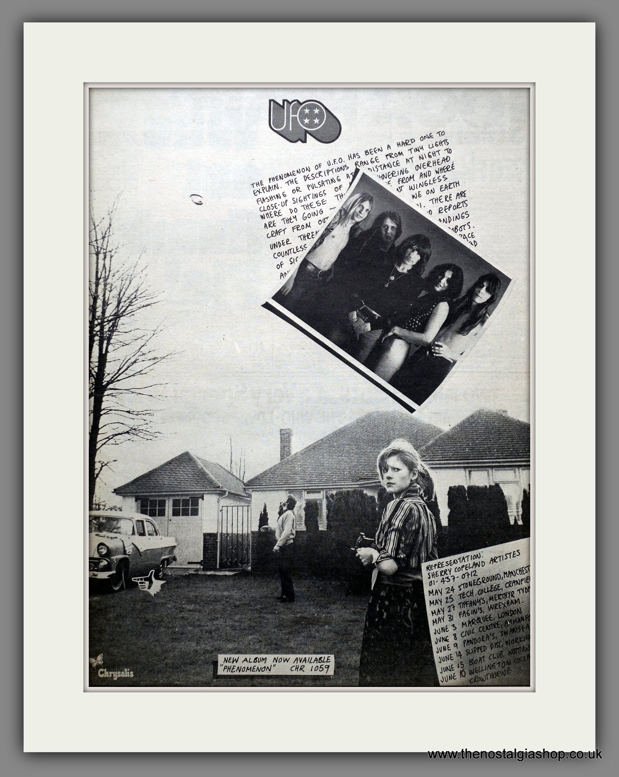 1974　(ref　AD15526)　Nostalgia　UFO　The　Shop　Advert　Original　Phenomenon.　–