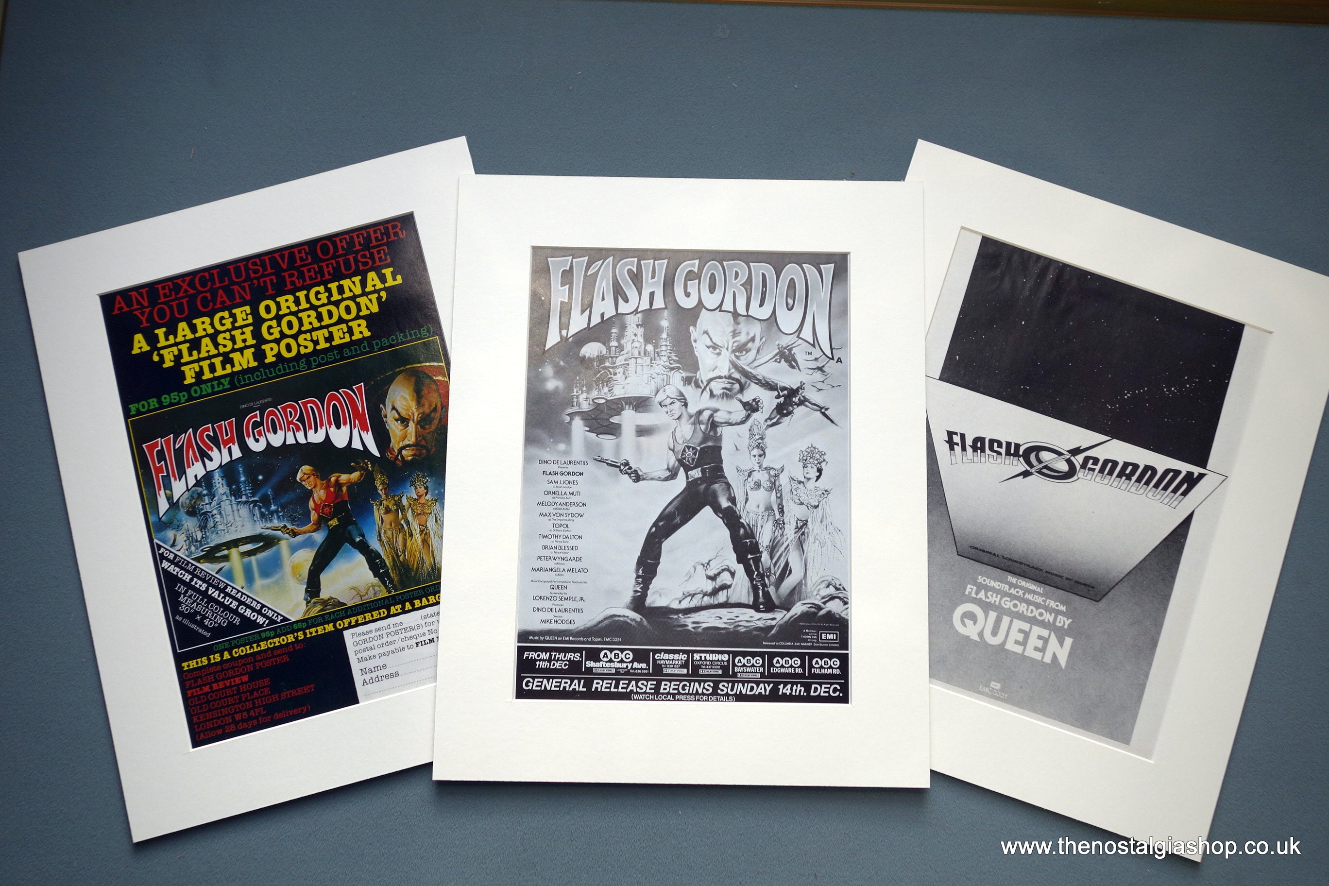 Flash Gordon 1981 set of 3 Original adverts (ref AD582) – The Nostalgia ...