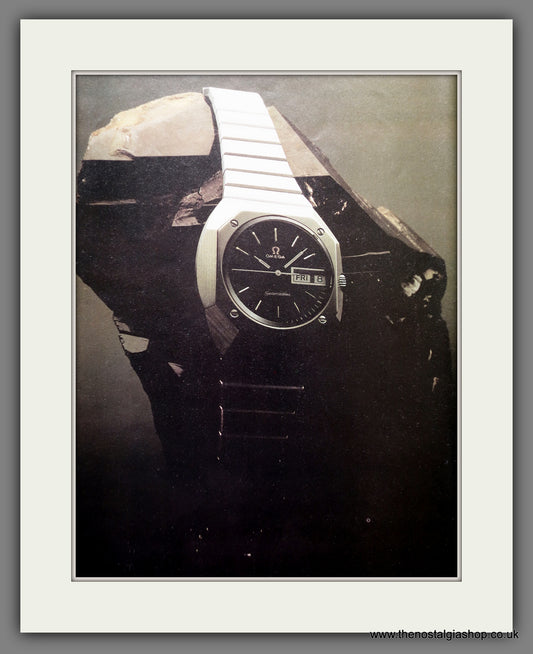 Omega Seamaster Watch. Original Double Advert 1976 (ref AD60892)