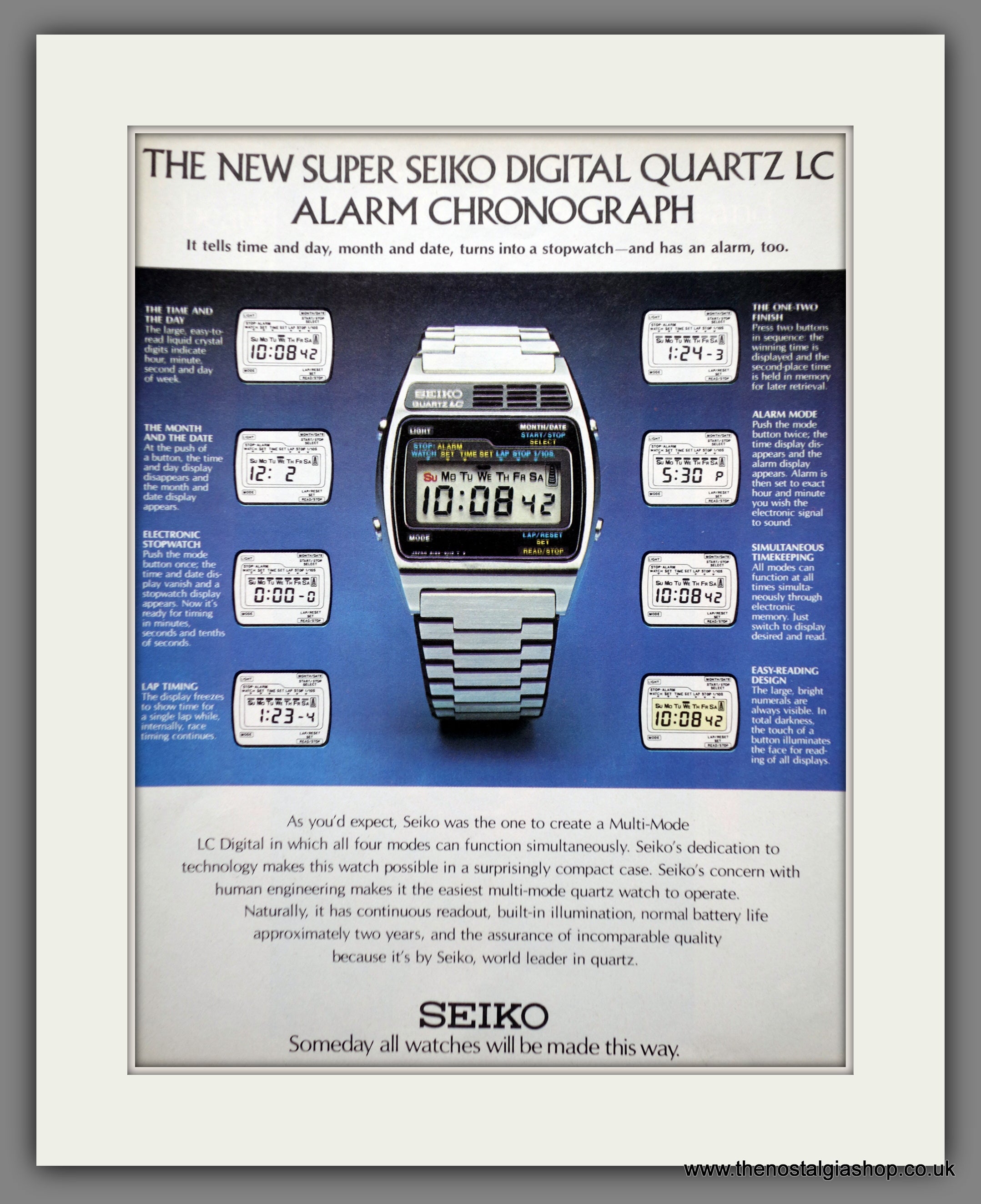 Seiko quartz digital clearance watch