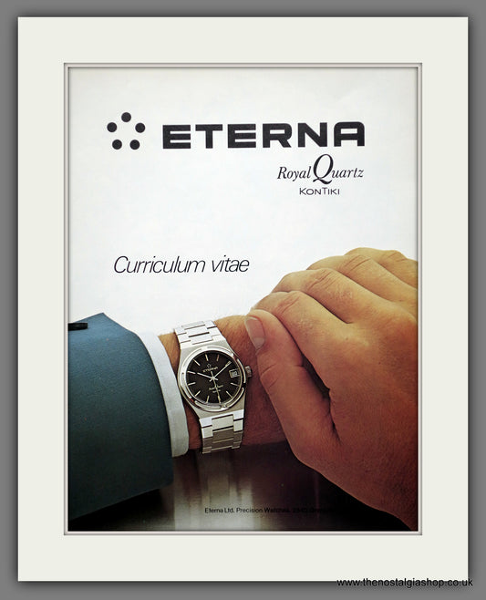 Eterna Quartz Watches. Original Advert 1976 (ref AD60900)