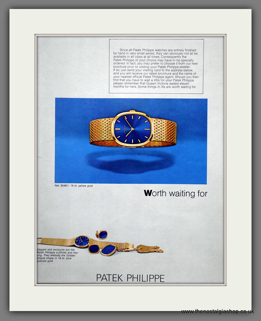 Patek Philippe Watches. Original Advert 1973 (ref AD60903)