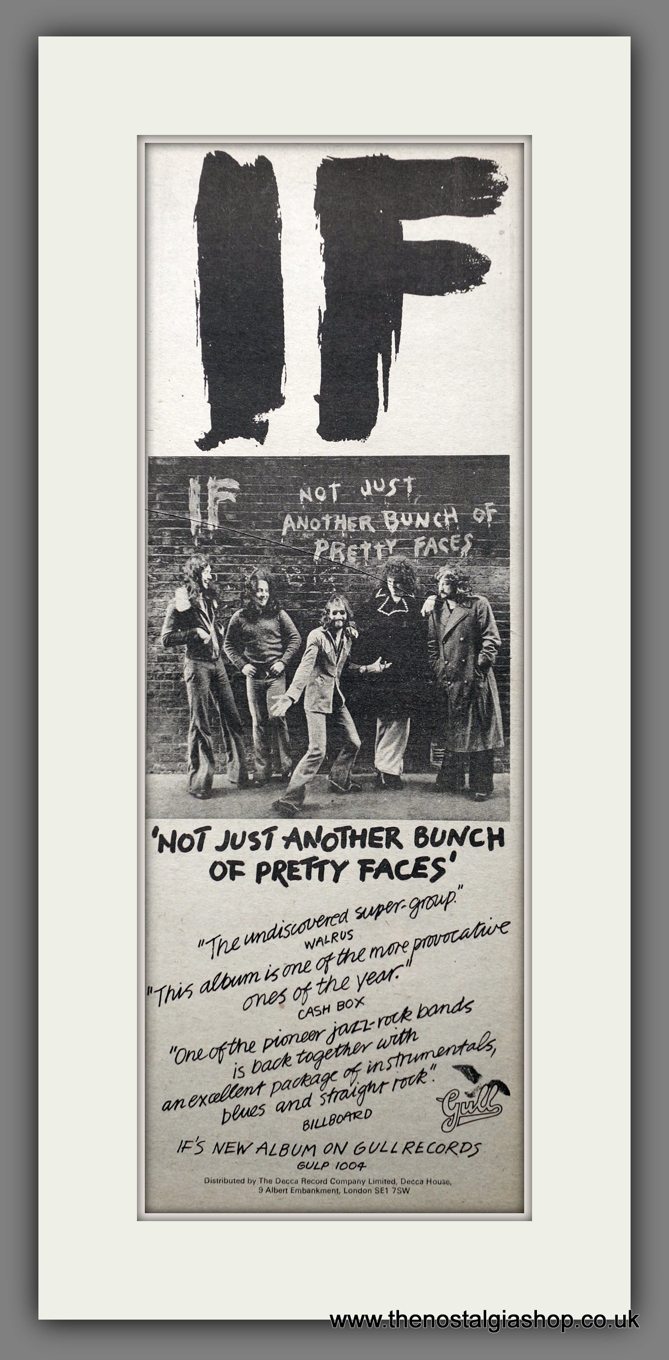 IF Not Just Another Bunch Of Pretty Faces.  Original Advert 1974 (ref AD200641)