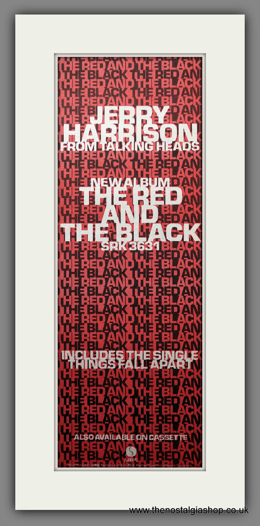 Jerry Harrison The Red And The Black.  Original Advert 1981 (ref AD200677)