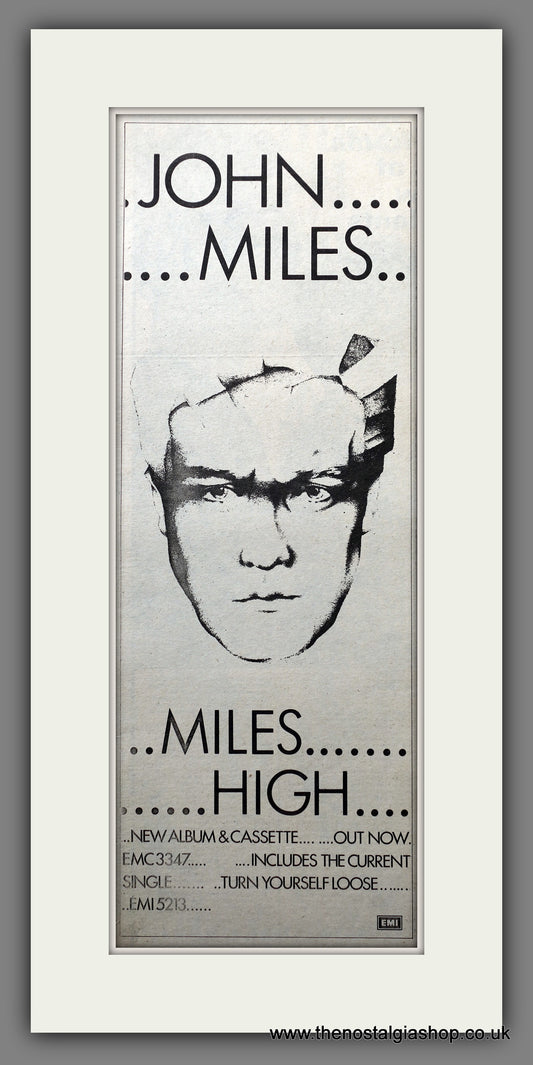 John Miles Miles High.  Original Advert 1981 (ref AD200684)