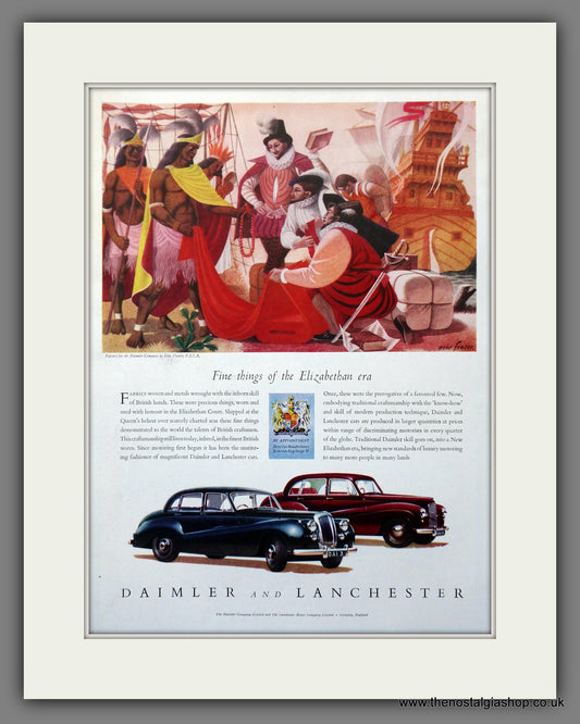 Daimler and Lanchester. Original Advert 1953 (ref AD301329)