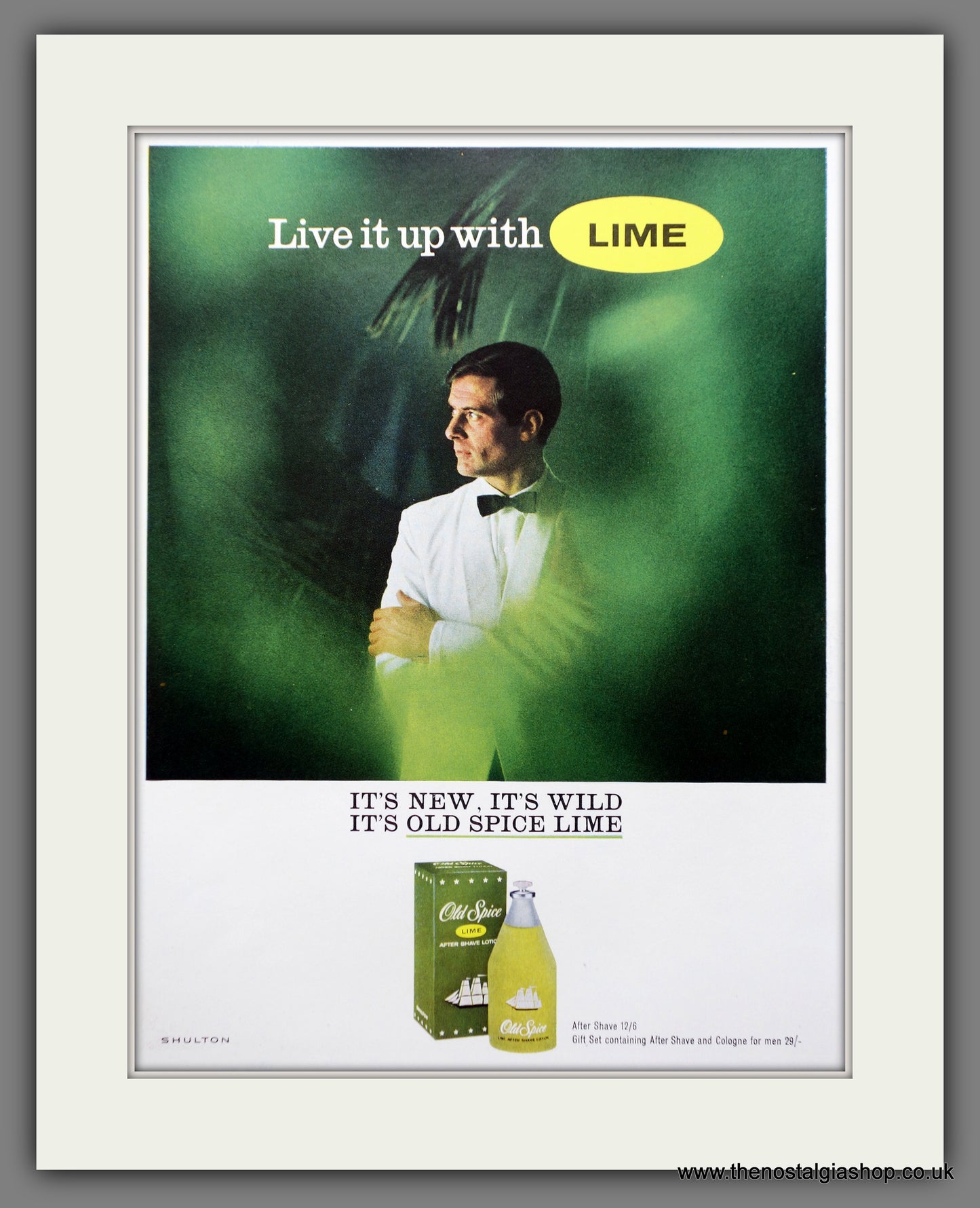 Old Spice Lime. Fragrances for Men. 1965 Original Advert (ref AD60960)