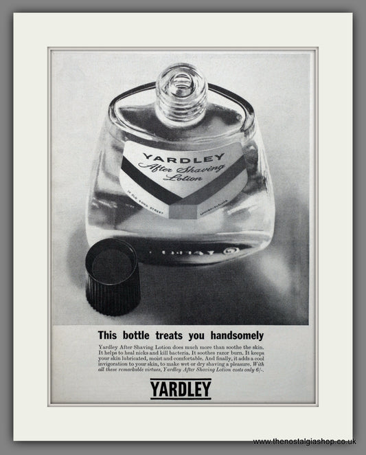 Yardley After Shave. Fragrances for Men. 1964 Original Advert (ref AD60965)