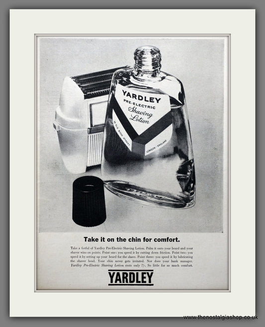 Yardley After Shave. Fragrances for Men. 1964 Original Advert (ref AD60966)